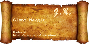 Glanz Margit névjegykártya